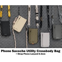 MAGEASY Phone Sacoche Utility Crossbody Bag + Strap Phone Lanyard 8.3mm